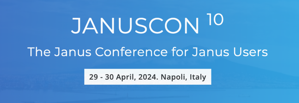 JanusCon logo and info